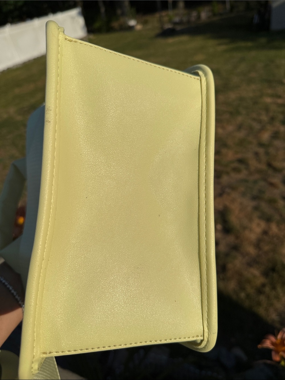 Steve Madden Pale Yellow Mini Crossbody Tote - Picture 10 of 12